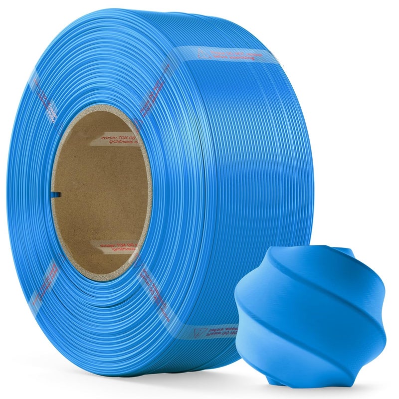 MarsWork PLA Filament 1.75mm PLA 3D Printer Filament(Refill),1kg Refill for Reusable Spools(2.2lbs),Premium Quality 3D Printing Filament for Bambu lab 3D Printers,Cyan - Image 1